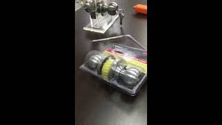 Cylindrical Lock Installation Video [upl. by Malvin392]