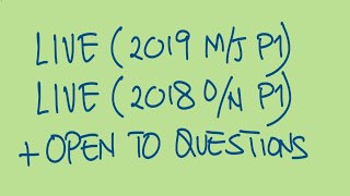 2019 MJ P1 and 2018 ON P1 open to questions on 03408400042 [upl. by Udall]