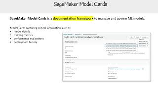 Documenting Models with SageMaker Model Cards  AWS AI Practitioner AIFC01 [upl. by Acacia769]