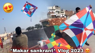 Makar Sankranti Vlog 2023 🔥 flying 7feet kites 🪁 Asg films 😍 [upl. by Airdnaz]