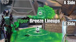 All The Viper Lineups You Need on Breeze  VALORANT [upl. by Hendry]