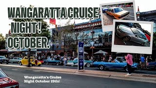 Wangaratta Cruise Night October 19th cruising [upl. by Honniball]