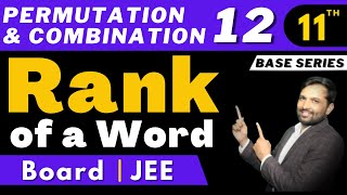 Permutation amp Combination 12  Rank of a Word  Lega Sir Maths  Bhannat Maths [upl. by Newcomb]