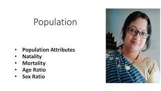 Population Attributes  Natality  Mortality  Age Ratio  Sex Ratio ecology [upl. by Dix]