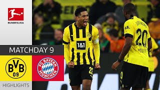 Borussia Dortmund  FC Bayern München 22  Highlights  Matchday 9 – Bundesliga 202223 [upl. by Fugere]