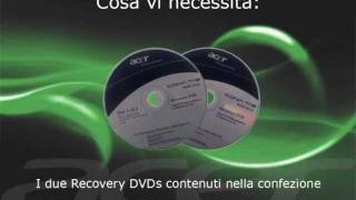 Acer Iconia Tab W500  Avviare eRecovery per il ripristino alle impostazioni di Sistema Italian [upl. by Nytsirhc852]