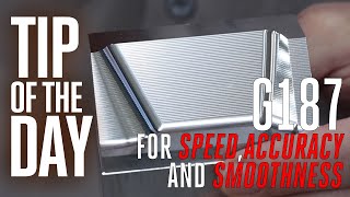 Use G187 for Better Surface Finish and Faster Cycle Times  Haas Automation Tip of the Day [upl. by Akimet19]