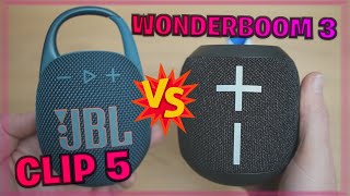 🔥 JBL CLIP 5 vs UE WONDERBOOM 3 🔥  Comparativa [upl. by Einehpets953]