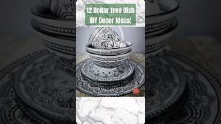 🔥 12 Dollar Tree Dish HACKS amp Ideas For Your Home Decor dollartreediy shesocraftdee shorts [upl. by Agace]