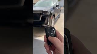 2021  2023 Cadillac Escalade  How To Use Remote Start Feature On Remote Key Fob [upl. by Yrrap]