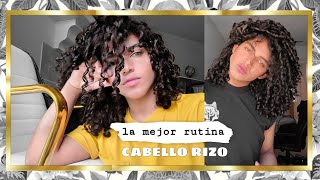 💫 Hasta Ahora LA MEJOR RUTINA para el cabello Rizado 🌼 [upl. by Mairim]