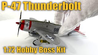 Republic P47 Thunderbolt quotRabbitquot Kit Hobbyboss 172 Scale [upl. by Esch]