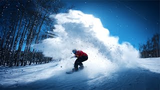 Cruise carve and butter RELATABLE snowboarding [upl. by Eikciv]