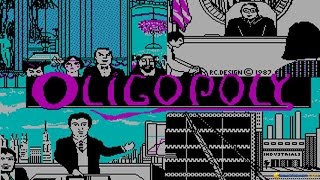 Oligopoly gameplay PC Game 1987 [upl. by Esiled]