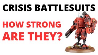 Crisis Battlesuits Unit Review  Tau Empire Codex Tactics [upl. by Cuhp]