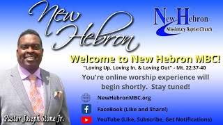 111024 New Hebron MBC Sunday Worship Service Pastor Joseph L Stone Jr [upl. by Sulakcin805]