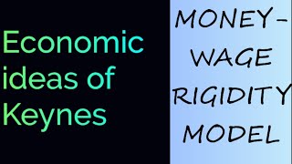 Money  wage rigidity model  Economic ideas of Keynes [upl. by Asilehc478]