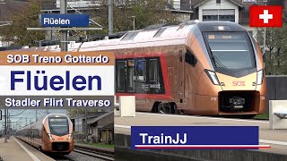 4K Swiss Train Compilation  Treno Gottardo  RABe 526 SOB Sudöstbahn  Flüelen Switzerland [upl. by Stephi]