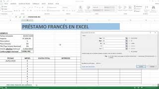 PRÉSTAMO FRANCÉS EN EXCEL CON INTERÉS FIJO [upl. by Swisher465]