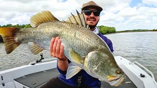 BIG BARRA  Solo Fishing Townsville Creeks [upl. by Ivzt]