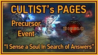 Diablo 3  Cultists Pages achievement I sense a soul in search of answers  Darkening of Tristram [upl. by Annyahs735]