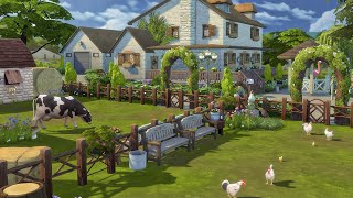 FARM  THE SIMS 4 COTTAGE LIVING  NO CC  Stopmotion [upl. by Yrol]