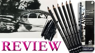 Art Review STAEDTLER Mars Lumograph Black Pencils [upl. by Eelrac279]