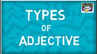 Types of Adjectives  Six Types  Parts of speech [upl. by Sigismundo]