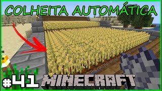 41  Plantação de Trigo com Colheita Automática  Minecraft [upl. by Anelat]