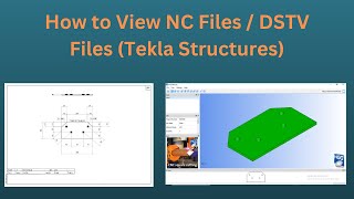 How to view NC Files  NCDSTV Viewer  TEKLA [upl. by Rocker]