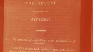 1808 Thomson Septuagint Bible Reading Matthew 18 [upl. by Avery]