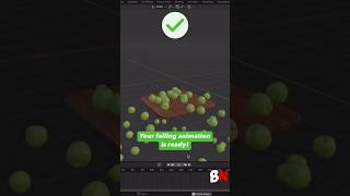 How to make Falling Animation in Blender 3d shorts blender [upl. by Neeliak]