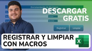 Descarga Gratis Enrolamiento por fomulario en Excel  Tutorial Paso a paso con Macros [upl. by Isacco]