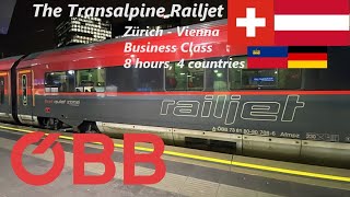 🚅🇨🇭🇦🇹 TRIP REPORT ÖBB Railjet BUSINESS CLASS  Zürich to Vienna [upl. by Yaner]