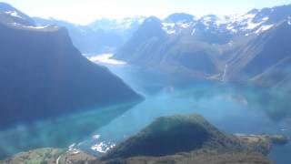 Urke in Norway seen from the mountain of SAKSA [upl. by Ahgem]