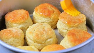 HOW TO MAKE FLUFFY BISCUITS  biscuit mixing method [upl. by Akapol374]