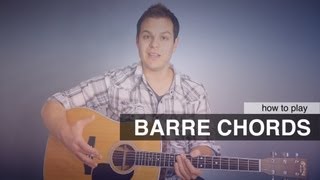 Guitar Lesson How To Play Barre Chords Bar Chords [upl. by Rellim]