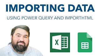 Importing Data using Excels Power Query and Google Sheets IMPORTHTML [upl. by Jerman]