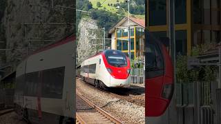 🚆EC RABe 501 quotObwaldenquot amp quotNeuchâtelquot in Sisikon Der Giruno auf dem Weg von Zürich nach Mailand🌟 [upl. by Benisch]