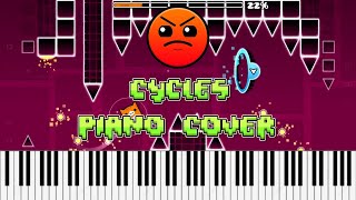 Cycles Geometry Dash Piano Cover [upl. by Solracsiul]