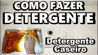 Como Fazer Detergente LIMPA ALUMINIO Detergente Caseiro DETERGENTE LÍQUIDO [upl. by Anileme]