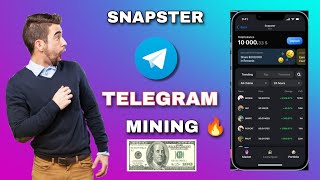 snapster telegram mining 🔥 Airdrop [upl. by Estus627]