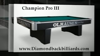 Champion Pro III Pool Table by Olhausen 4807921115 for Info [upl. by Naired473]