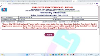 MP Police Admit Card 2023 Kaise Download Kare  How To Download MP Police Admit Card 2023 [upl. by Capwell]