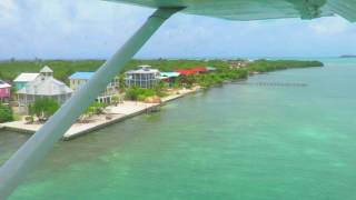 Approach and Landing at Caye Caulker  Belize [upl. by Aneehta597]