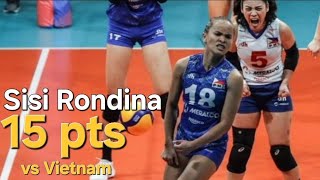 Sisi Rondina 15 pts vs Vietnam [upl. by Enecnarf708]