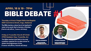 Debate Is Baptism Necessary for Salvation Traever Guingrich vs Patrick Donahue Church of Christ [upl. by Reggy]