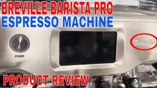 ✅ Breville Barista Pro Espresso Machine 2 liters Brushed Stainless Steel BES878BSS 🔴 [upl. by Ingram]