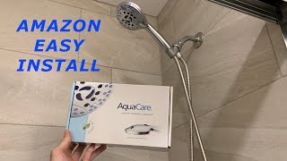 Amazon Luxury hand held Showerhead Install  AquaCare [upl. by Xenia44]