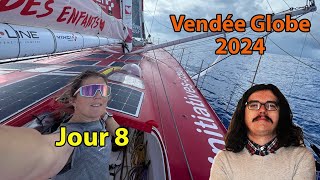 ⛵Vendée Globe 20242025🇫🇷  Jour 8 Débrief Lunven Goodchild Burton Le Cam [upl. by Pfister]